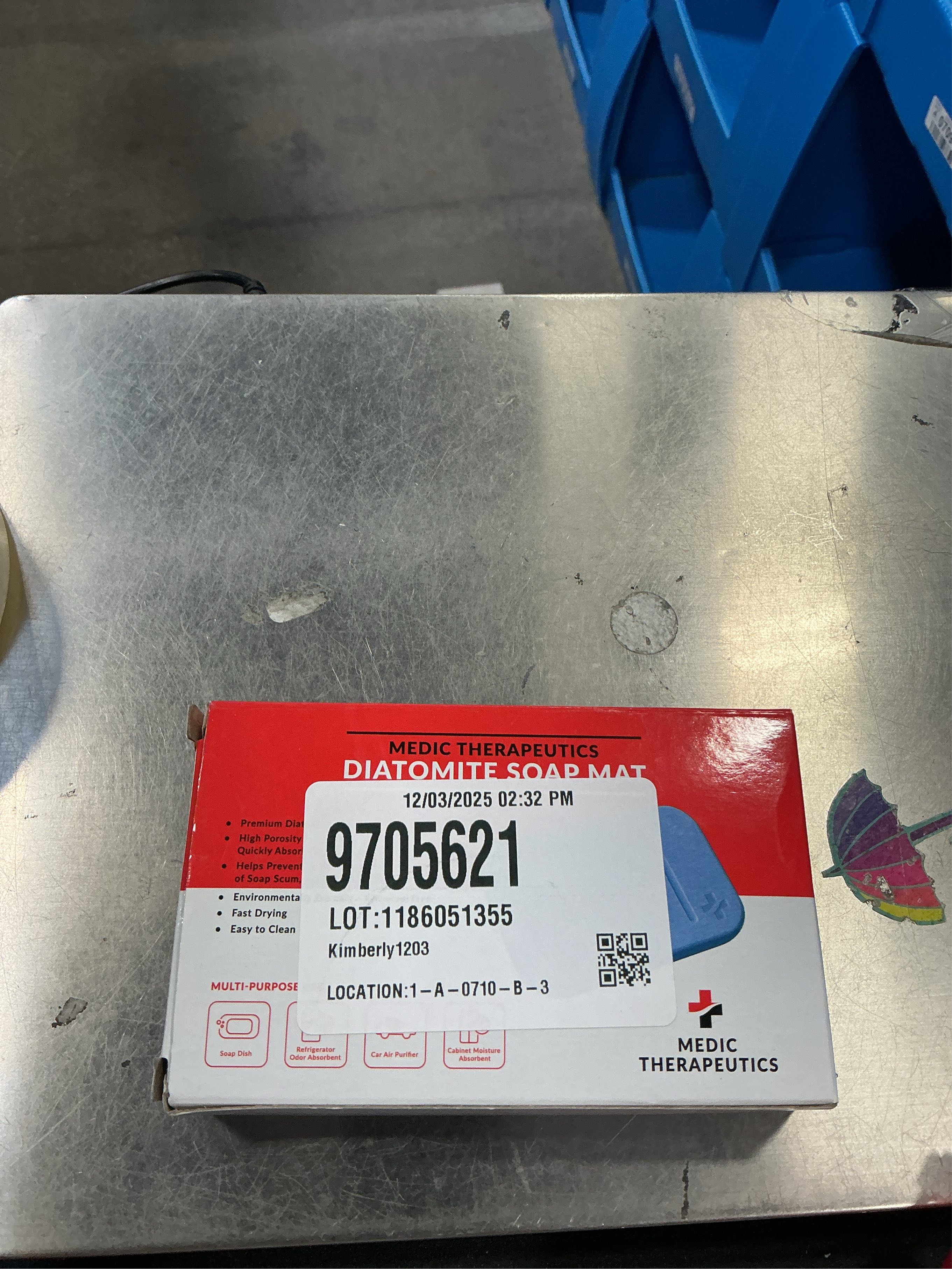 Medic Therapeutics 5 x 3 Diatomite Non-Slip Quick Dry Multipurpose Mat 3-Pack