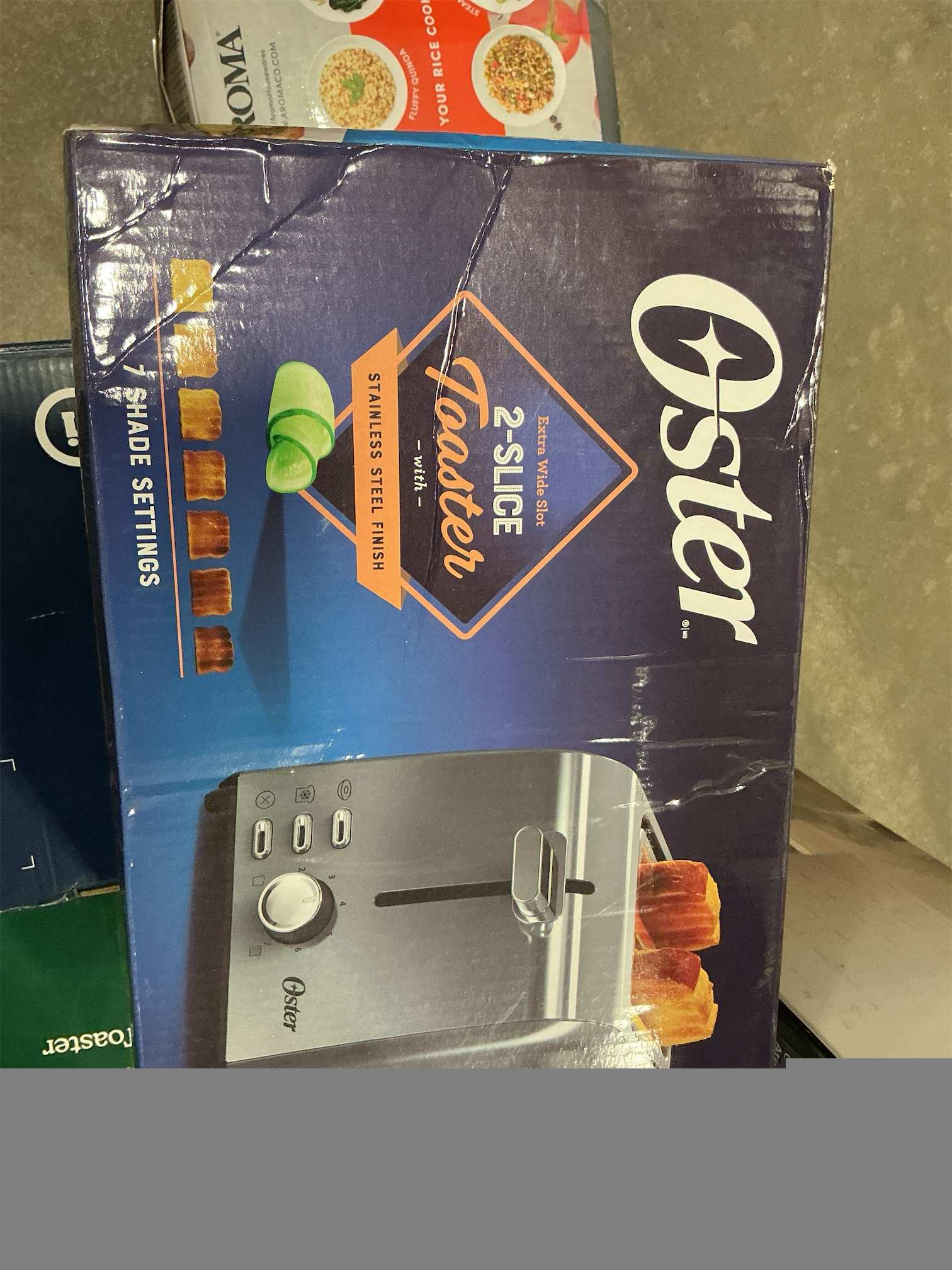 BLACK Oster 2-Slice Toaster with Extra Wide Slots, Bagel Toaster,