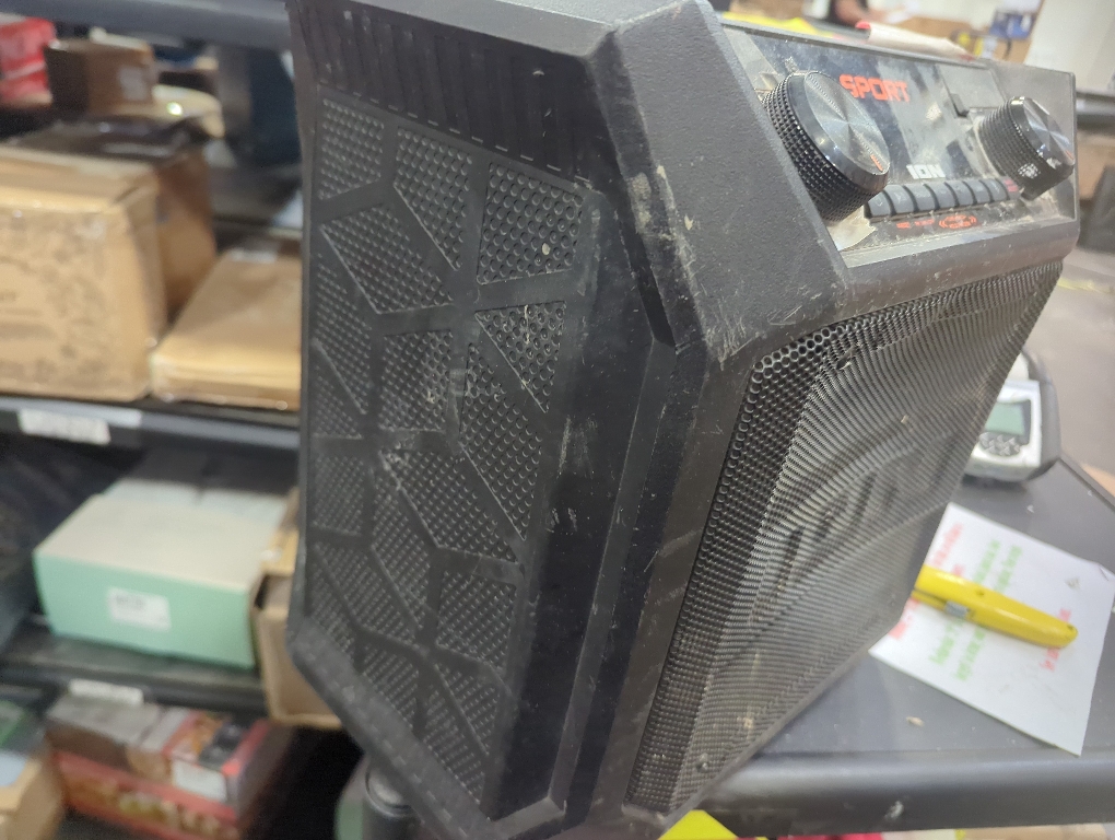 Color Black ION Audio Sport Go Tailgate Portable PA Speaker - Black