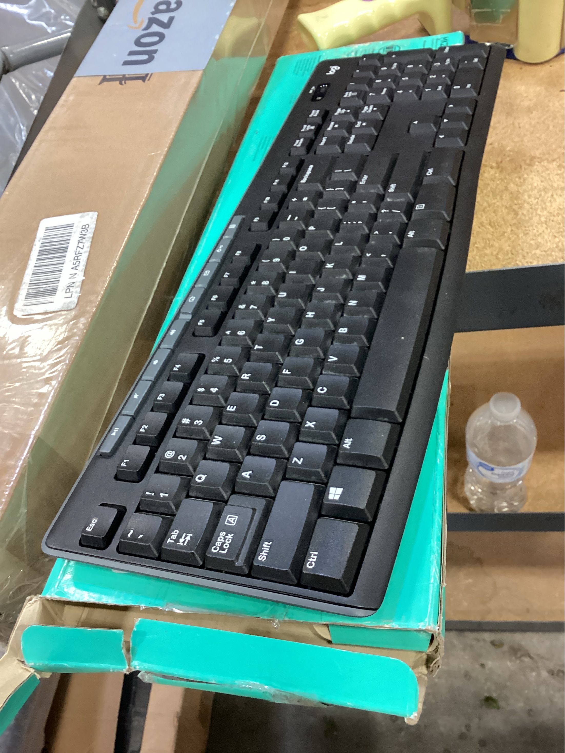 Logitech MK270 Wireless Keyboard and Mouse Combo, Full Size with Media Keys, 2.4 GHz, Compact Mouse, Spill-Resistant, For Windows, Black