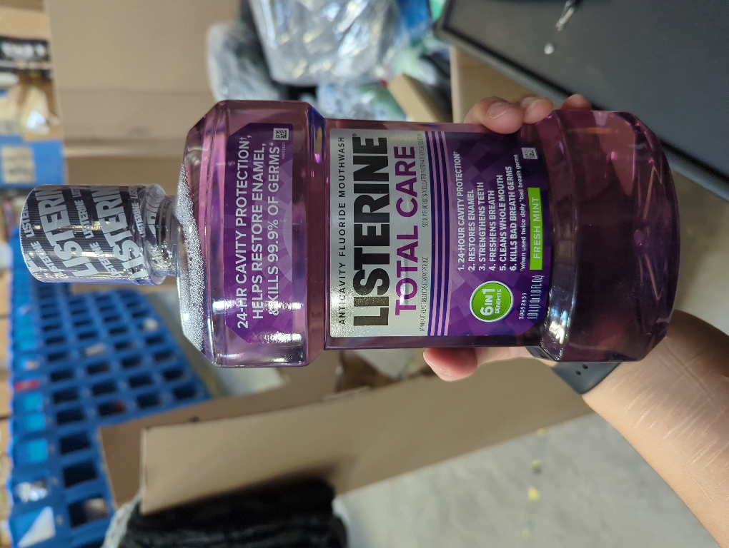 2 Pack Listerine Total Care Anticavity Mouthwash, Fresh Mint, 33.8 Ounces