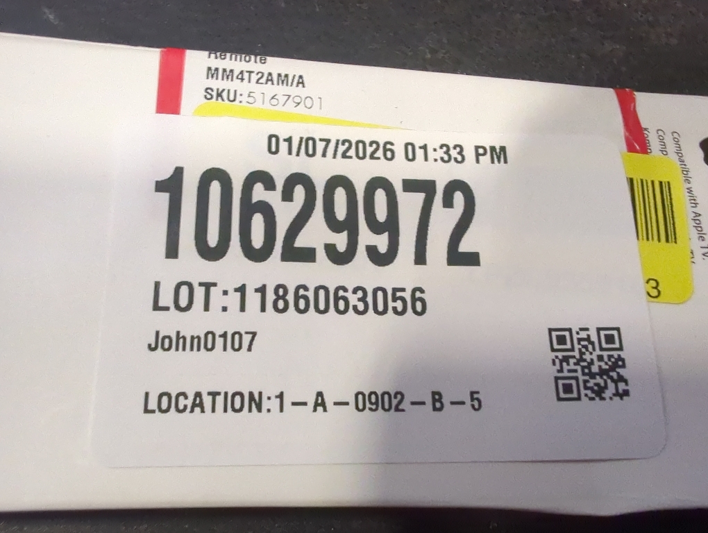 Genuine Apple MM4T2AM/a TV Remote for Apple TV Silver Original OEM Remotes