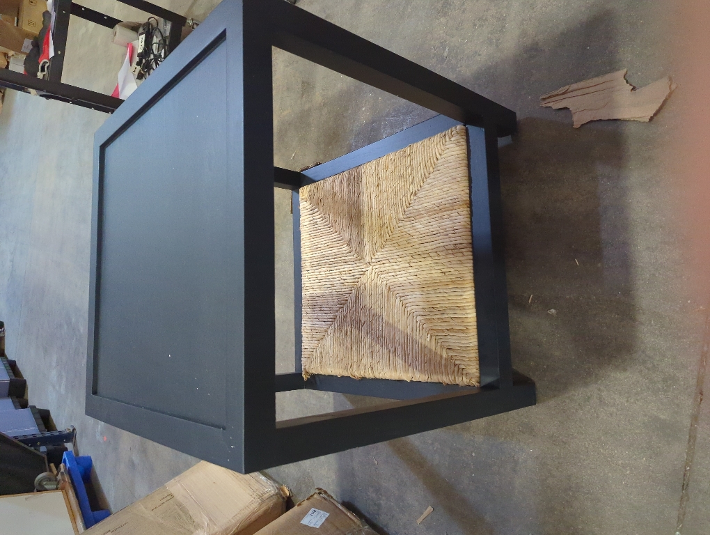 Braxton Culler Wood End Table With Rope Black