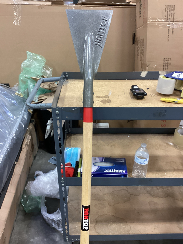 Ice Scraper Snow Ice Chopper Long Wooden Handle Ice Shovel for Driveway Sidewalk Outdoor Road,57.5 inches