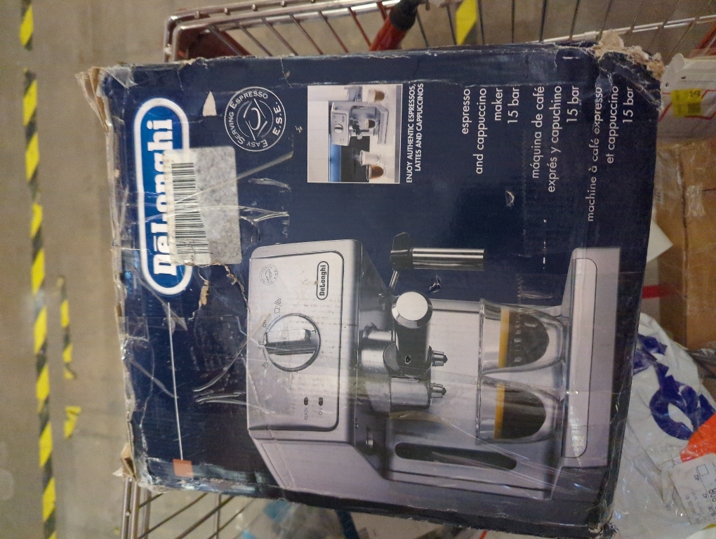 De'Longhi 15 Bar Pump Espresso Machine with Advanced Cappuccino System, Compact Stainless Steel Espresso Maker with Premium Milk Frother for Lattes, Single & Double Espresso, Tamper Included