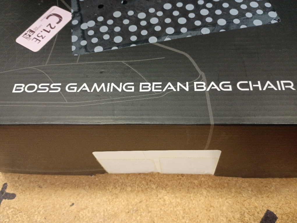 Throne Boss Gaming Bean Bag Chair Cover for Adults with High Back, Blue – Large Floor Gaming Chair Cover, Easy to Clean Fabric, Large Pockets, Headphone Hanger, Requires 350 Liters Polystyrene Beans