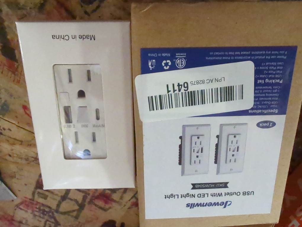 TOPGREENER USB Outlet, 3-Port Type C 3.6A 18W Wall Outlet, 15 Amp Receptacle, Charging Power Outlet with USB Ports, Compatible with iPhone 17 Series & More, UL Listed, TU21536AC3-2PCS, White, 2 Pack