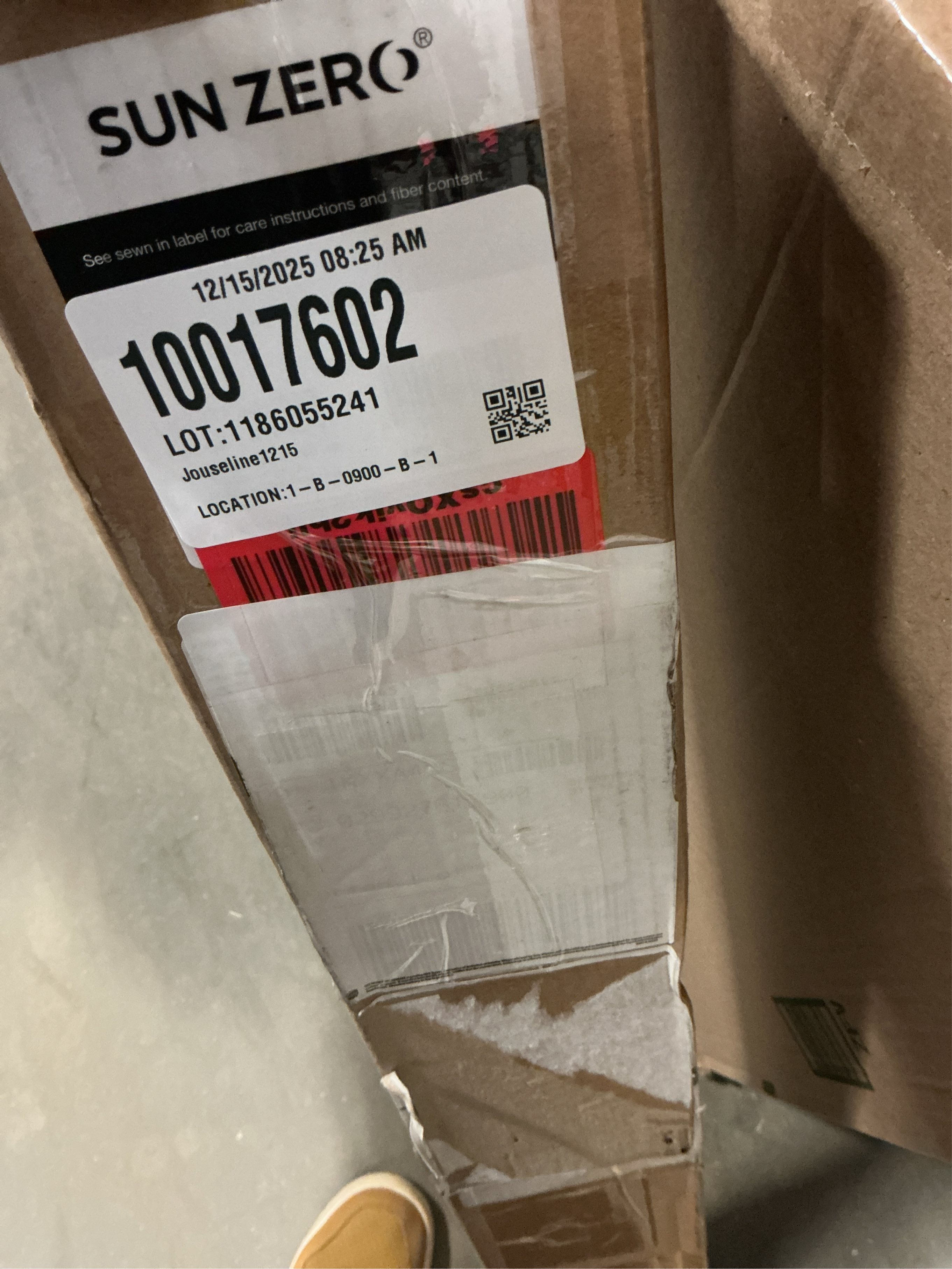 Sun Zero Seraphina Textured Total Blackout Cordless Roman Shade, 31 x 64, Sage Green