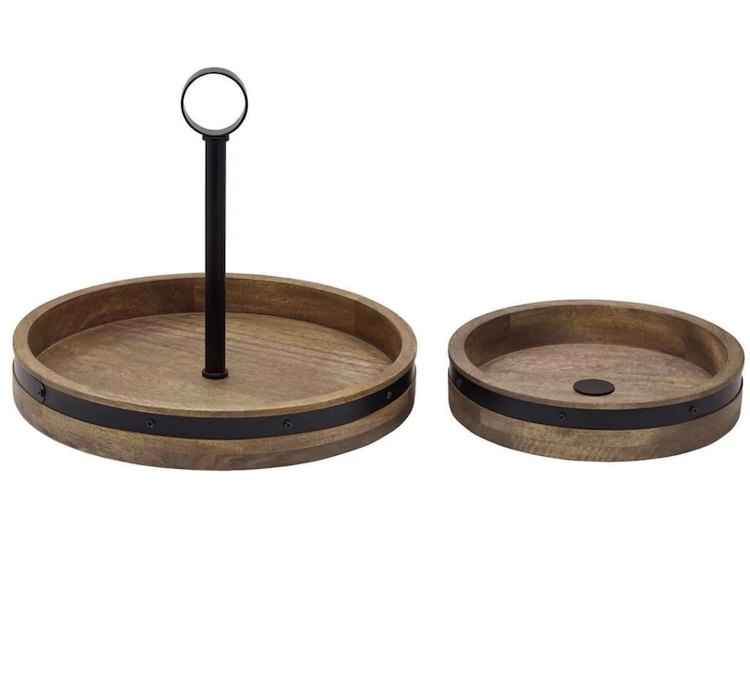 BrownVictoria Cookware 2-in-1 Tiered Lazy Susan - Brown