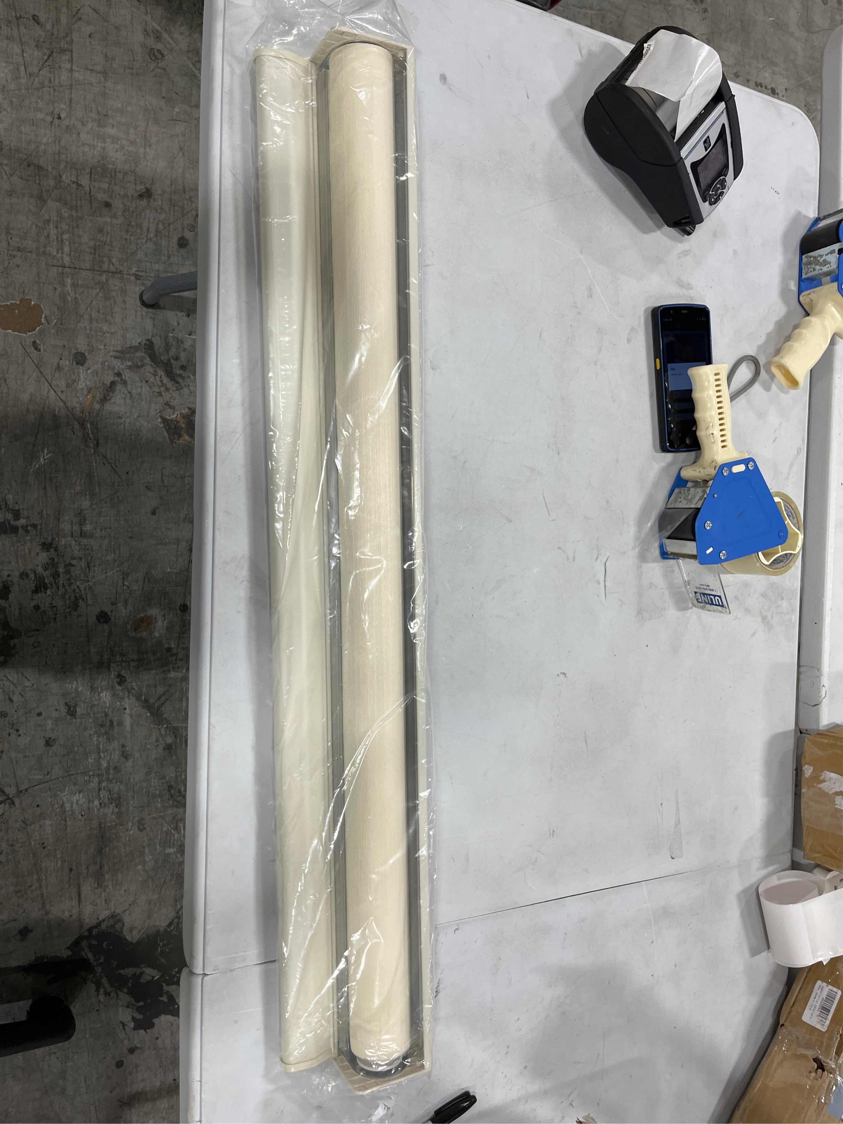 Persilux Cordless Zebra Blinds for Windows with Jacquard Pattern Roller Shades Light Filtering Sheer Window Shades for Home, Office and Door (34 W x 72 H, White)