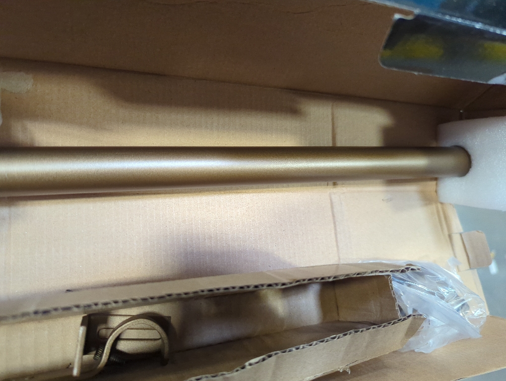 Single Curtain Rod Set Bronze