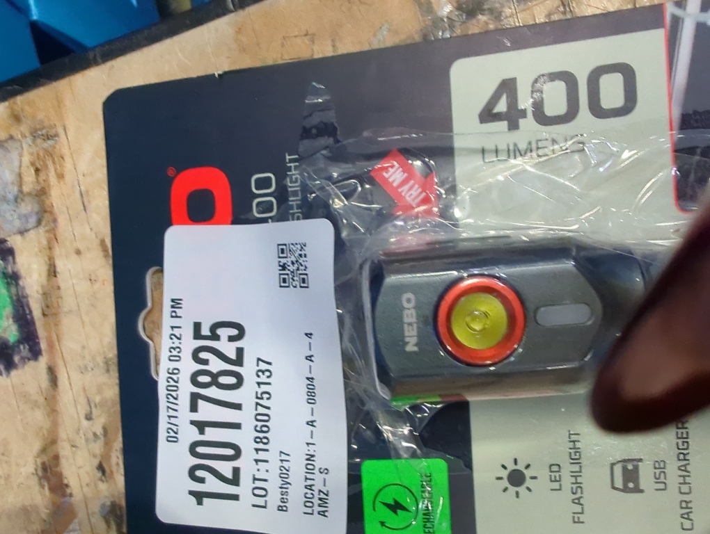 NEBO TRANSPORT 400 2-In-1 Car Charger & Flashlight | 400 Lumens, 6 Light Modes, Compact LED Light, Magnetic Pocket Clip, Waterproof, Emergency Glass Breaker, 12V DC or USB-C Rechargeable