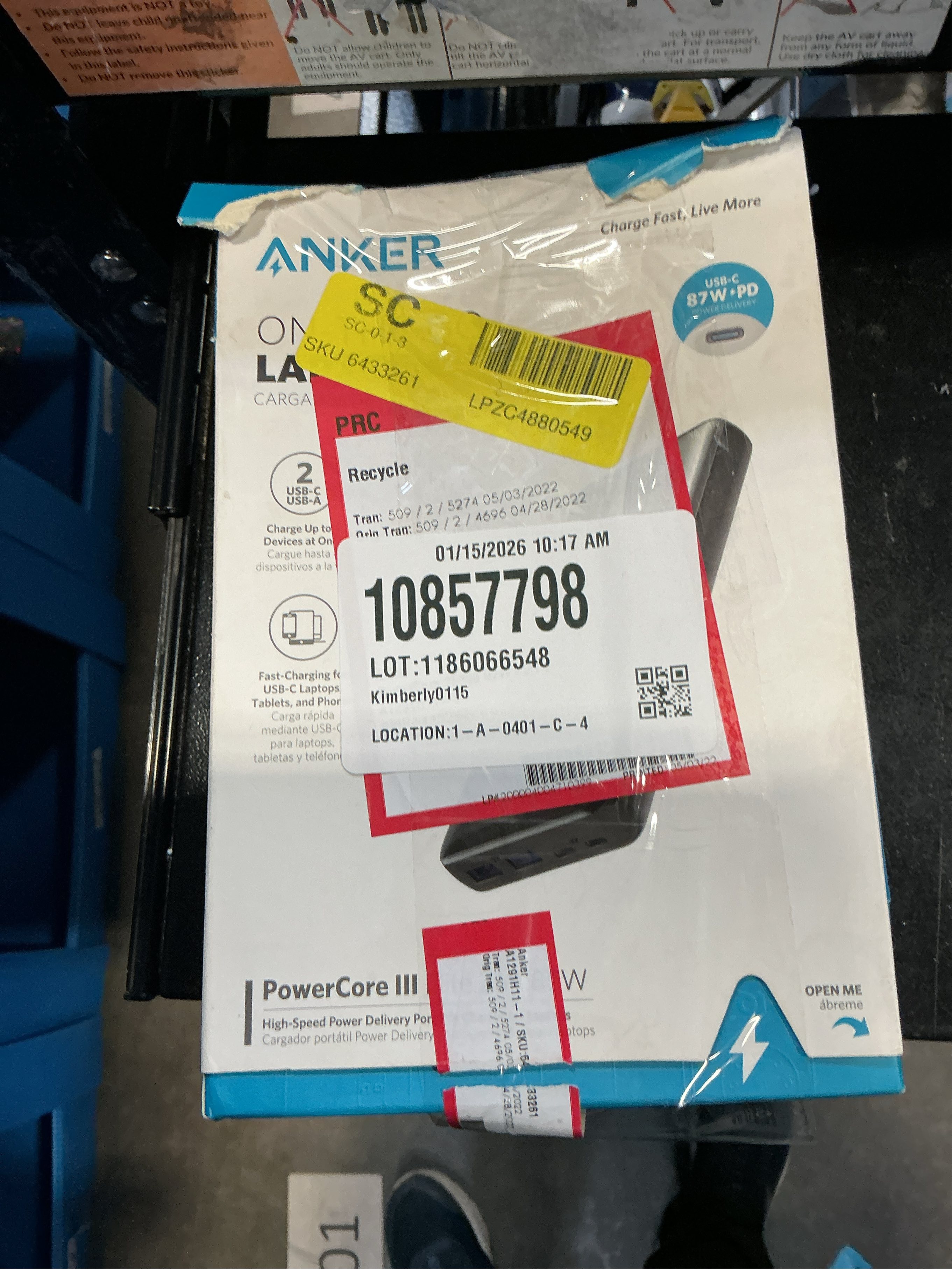 Anker Type C USB-A Power Bank 4-Ports