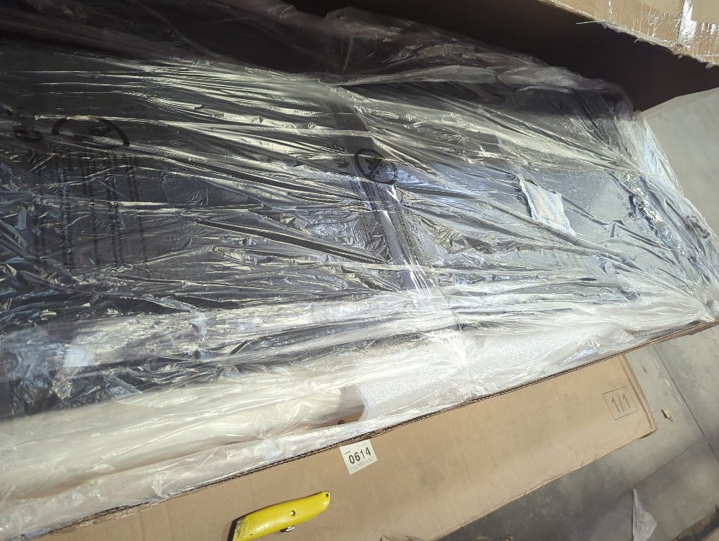 Size king Color White wing back headboard