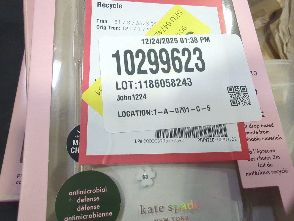 Kate Spade Protective Hardshell Case Scattered Flowers Iridescent for iPhone 13 Cases