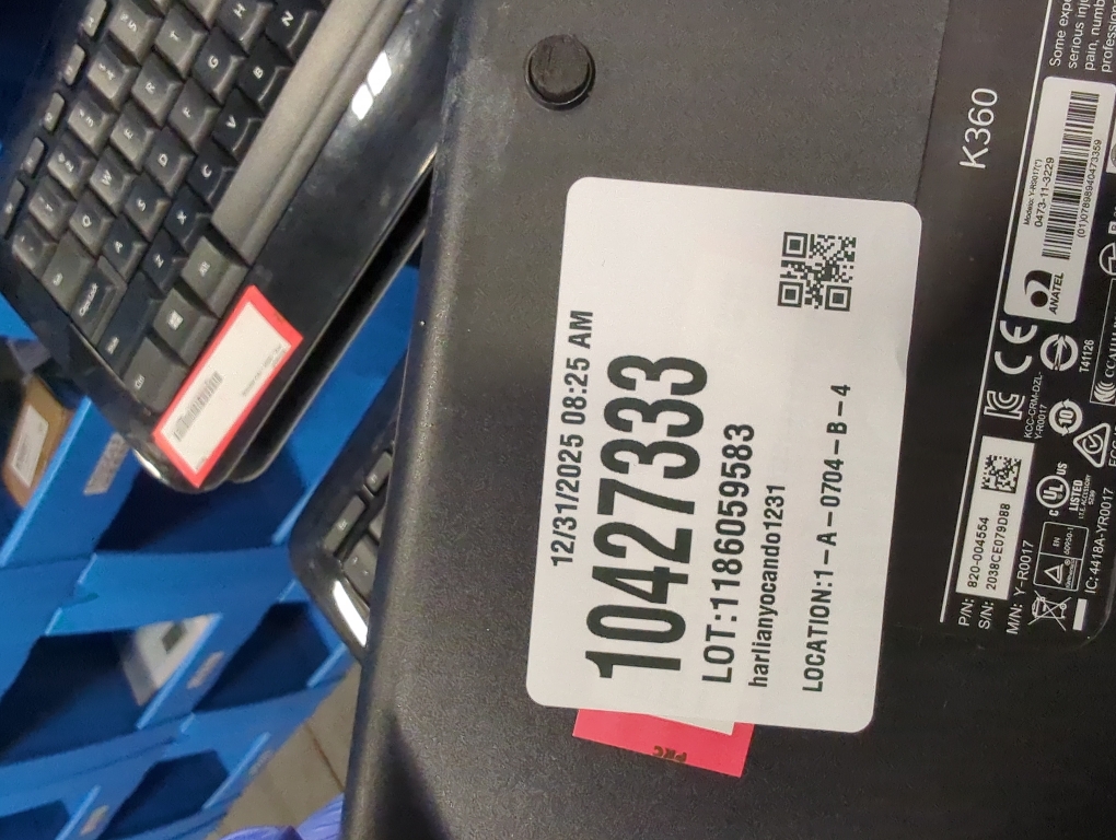 Logitech K360 Wireless USB Desktop Keyboard — Compact Full Keyboard, 3-Year Battery Life (Glossy Black)