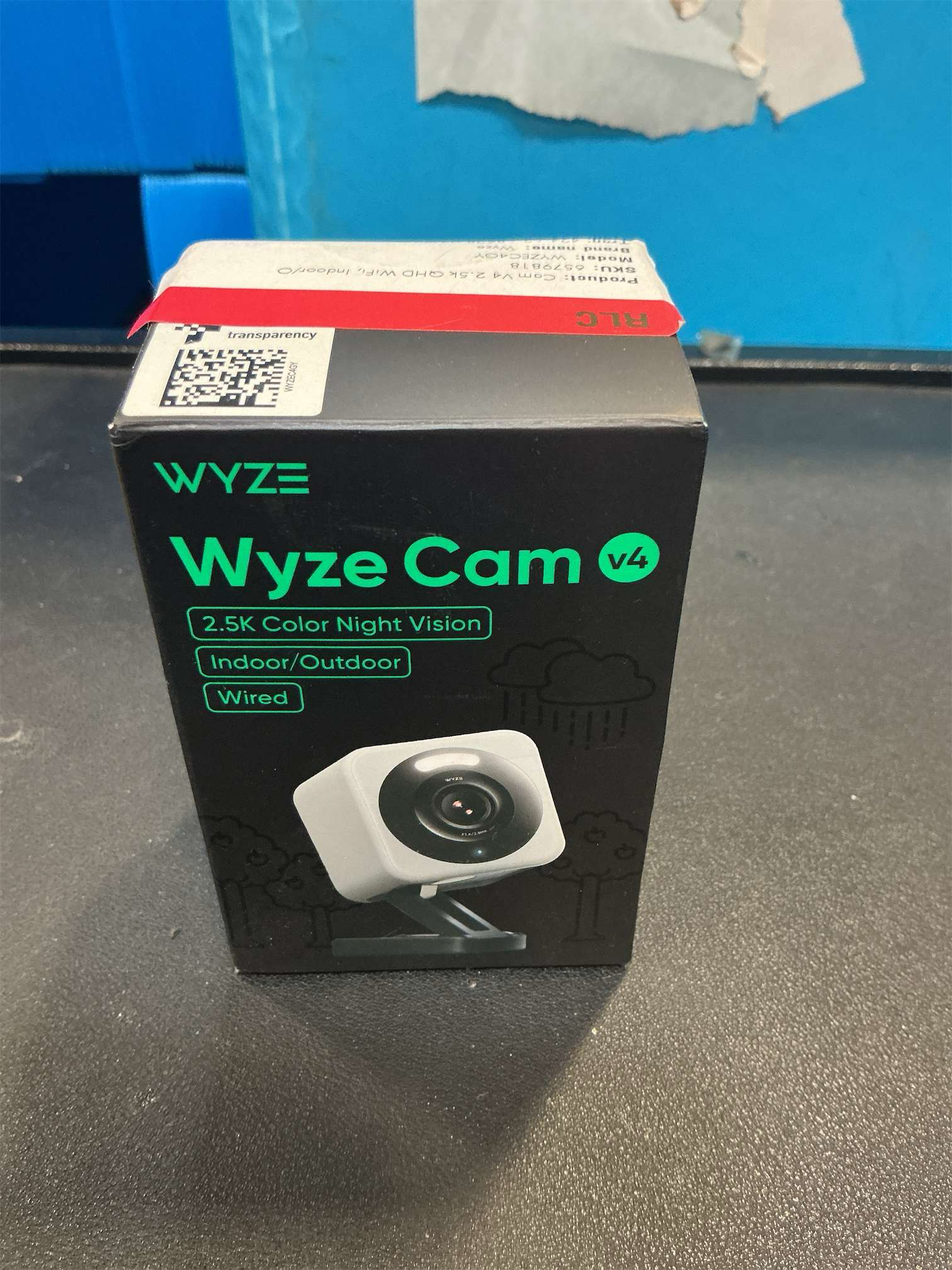 WYZE Cam v4 (Latest Model), 2.5K AI Security Camera, Indoor/Outdoor Cameras for Home Security, Baby Monitor & Pet Camera, Vibrant Color Night Vision, No Subscription Required, Free Expert Help