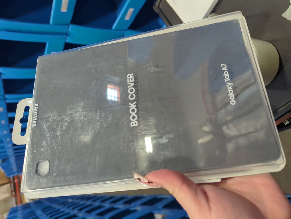 Samsung Electronics Tab A7 Bookcover - Grey (EF-BT500PJEGUJ)