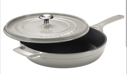 Tramontina 12 Enameled Cast Iron Skillet with Lid | Costco