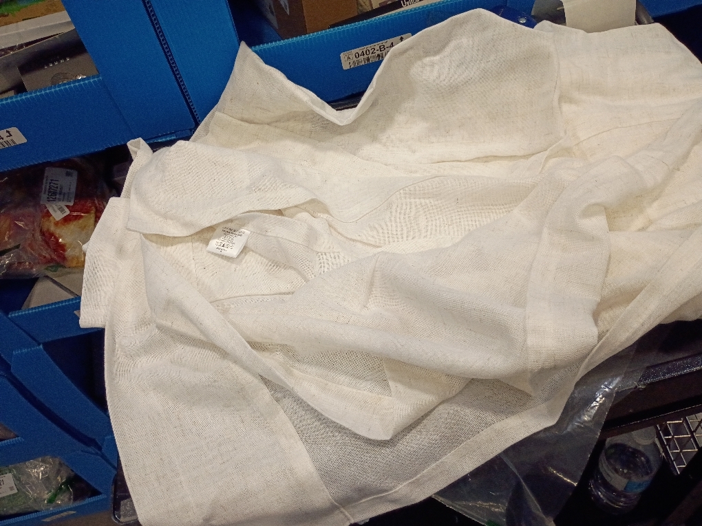 Anmao Natural Linen Curtains for Living Room 84 Inch Length 2 Panels Set with Curtain Rings and Clips, Light Filtering Semi Sheer Window Curtain Drapes for Bedroom, 52 Inch Wide Each Panel, Ecru