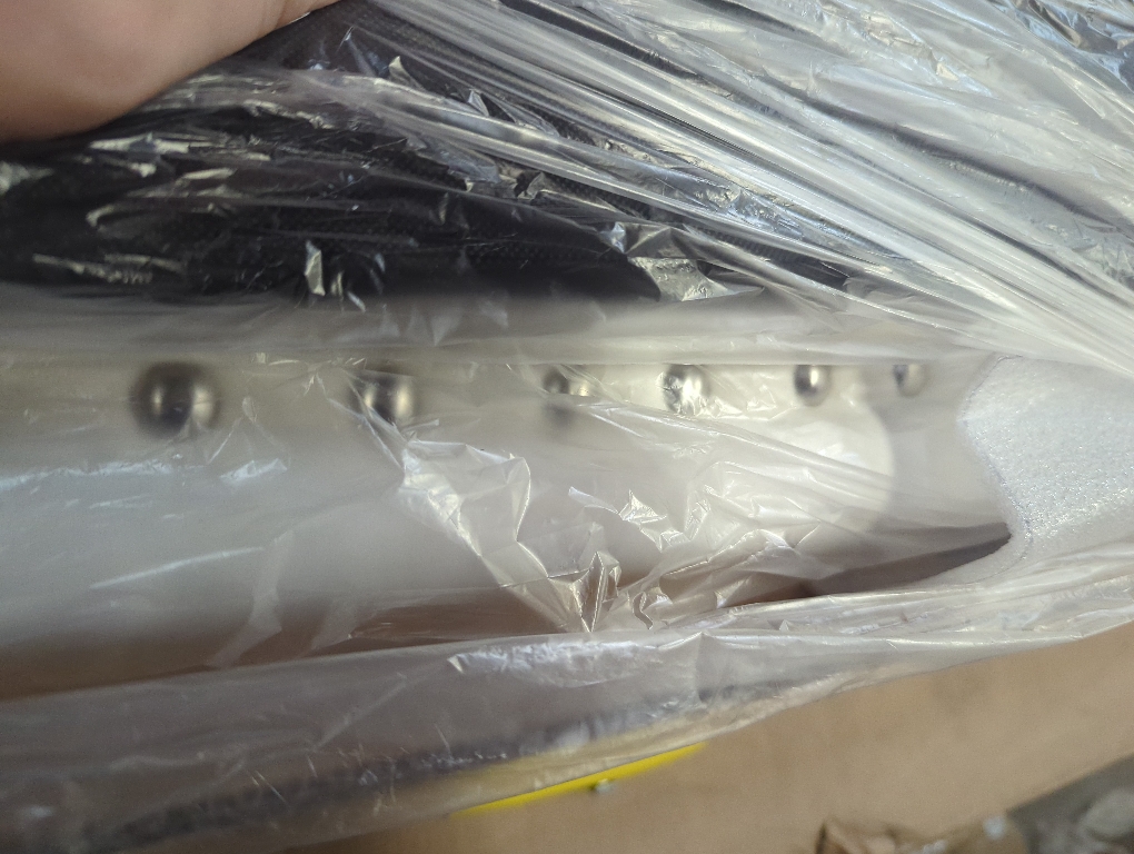 Size king Color White wing back headboard