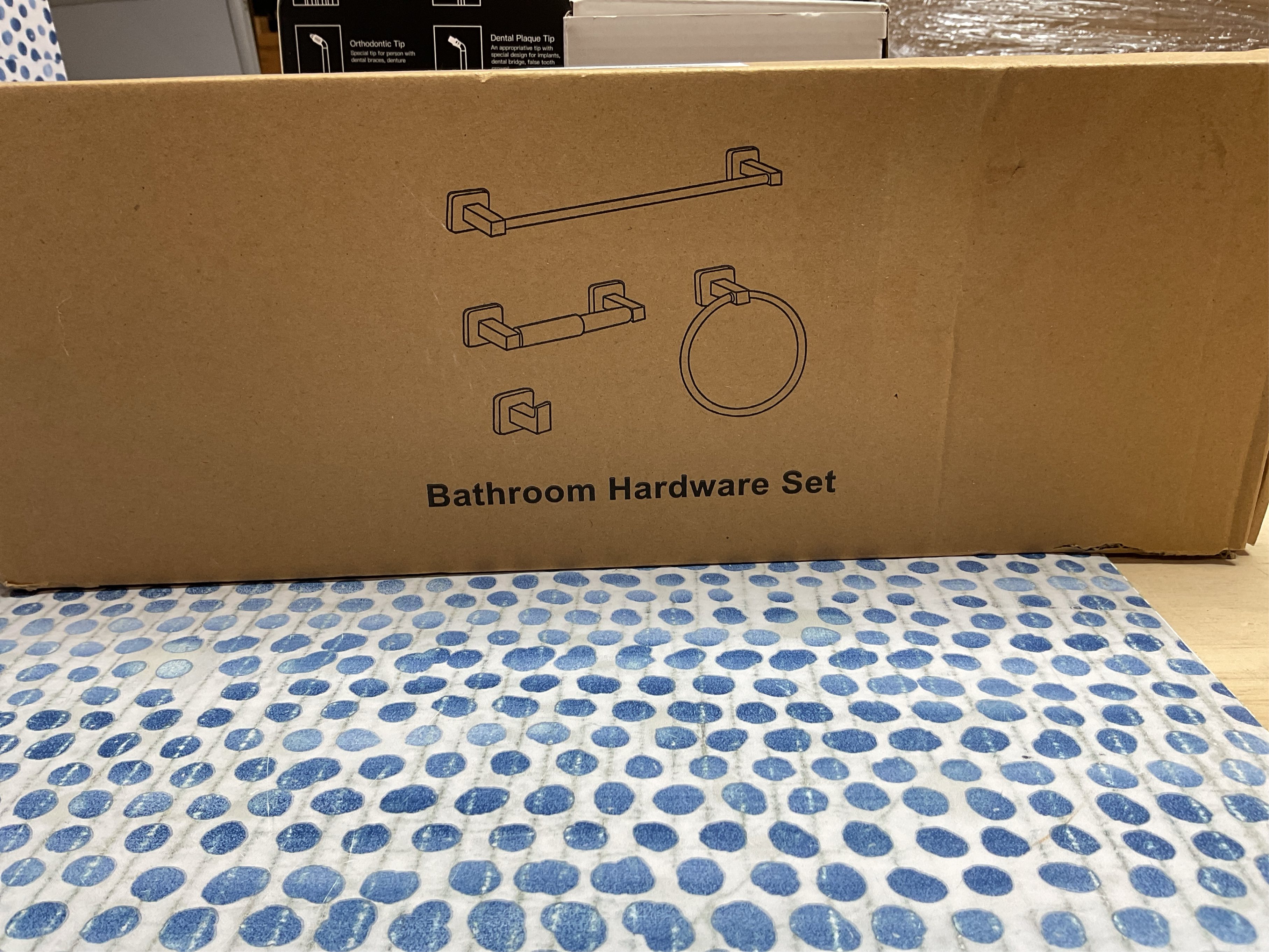 Matte Black Bathroom Hardware Set, 4Pc