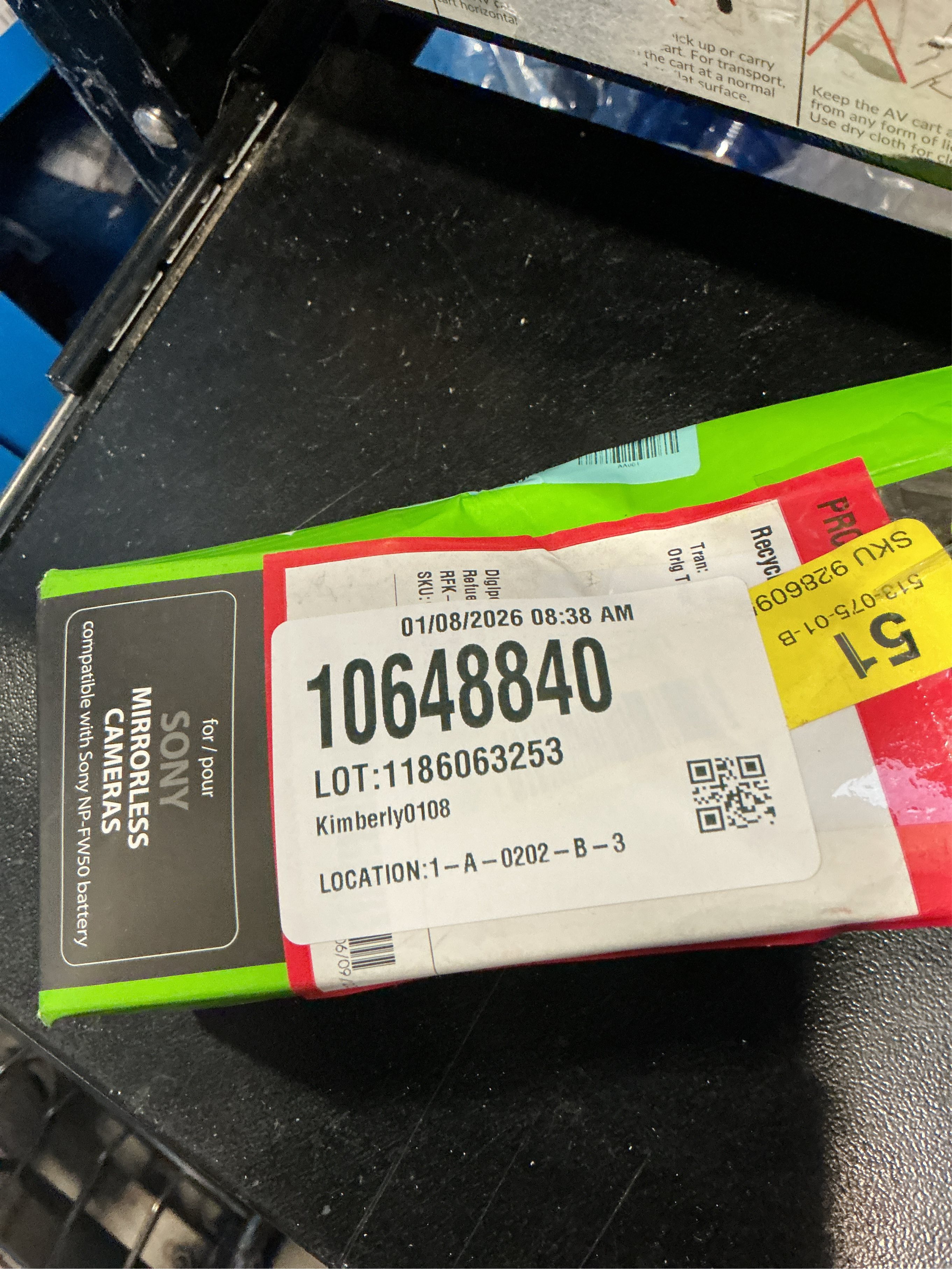 Digipower - BP-FW50 digital camera battery & charger kit, Replacement for Sony NP-FW50 battery pack - Black