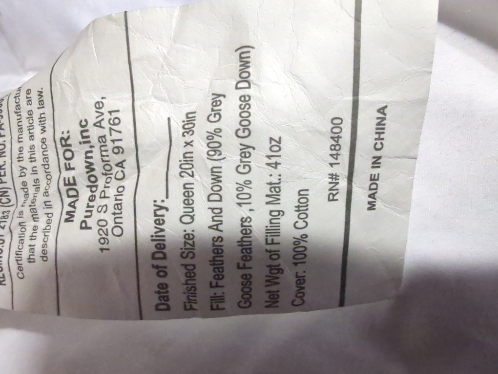 Goose Feathers and Down White Pillows Bed Sleeping Hotel Collection Pillows Set of 2 Queen Size