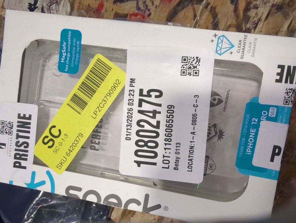 Speck Apple iPhone 12/iPhone 12 Pro Presidio Perfect Clear Case - Clear