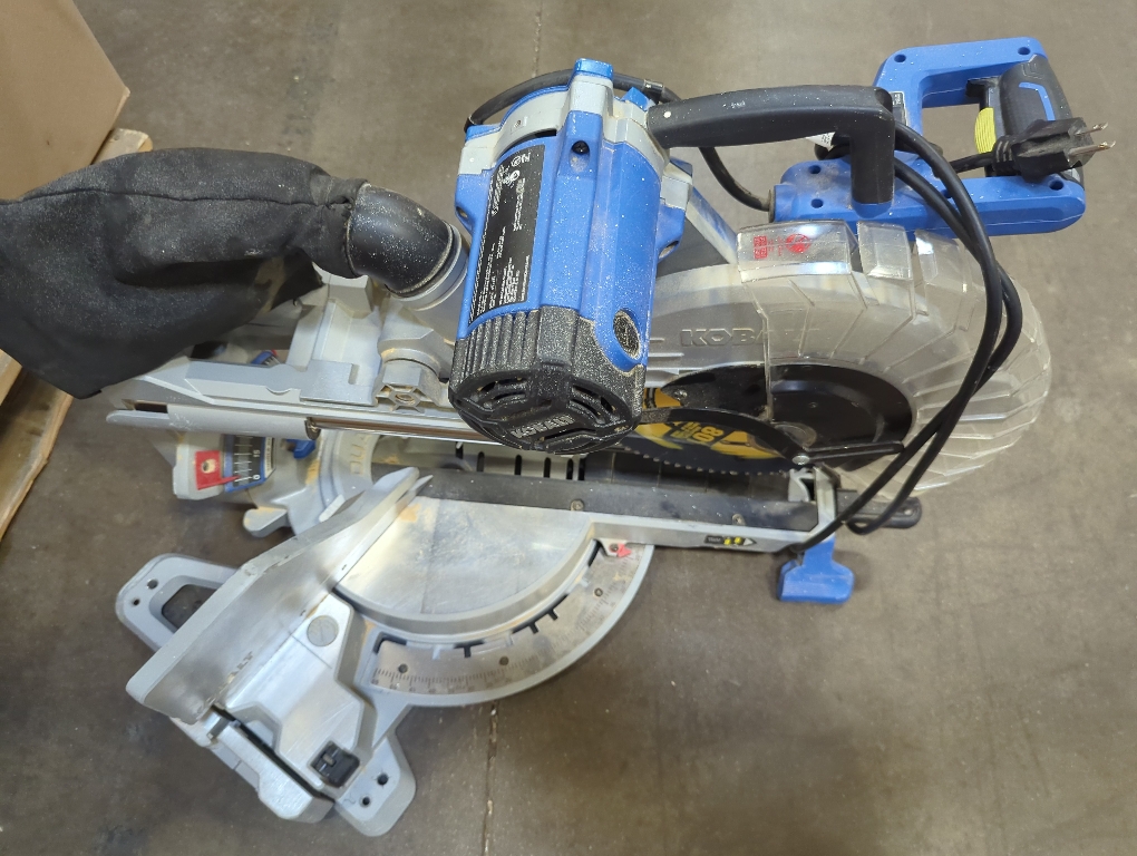 Kobalt Compact 10-in 15-Amp Dual Bevel Sliding Compound Corded Miter Saw