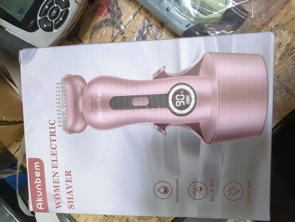 Electric Shaver for Women for Legs Bikini Trimmer Electric Razors for Women Underarm Public Hairs Rechargeable Womens Shaver Wet Dry Use Painless Cordless with Detachable Head (Pink)