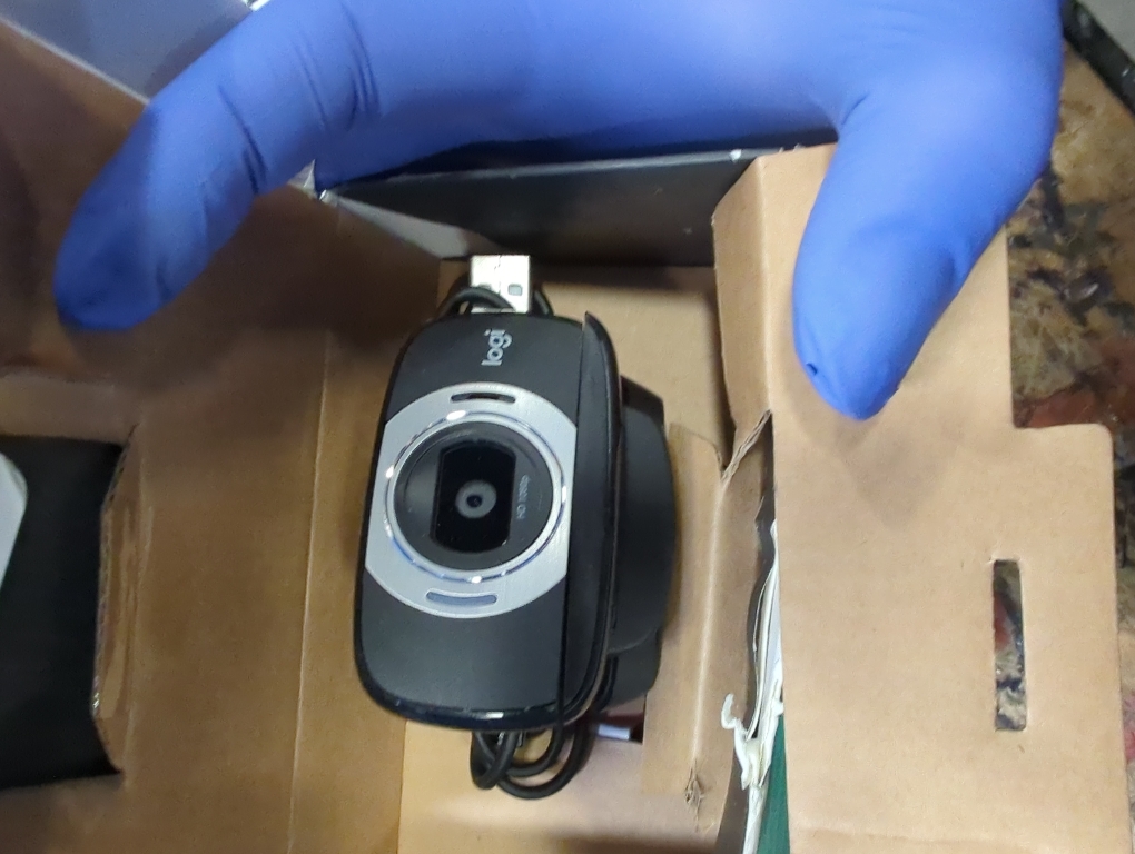 Logitech HD Laptop Webcam C615 with Fold-and-Go Design, 360-Degree Swivel, 1080p Camera