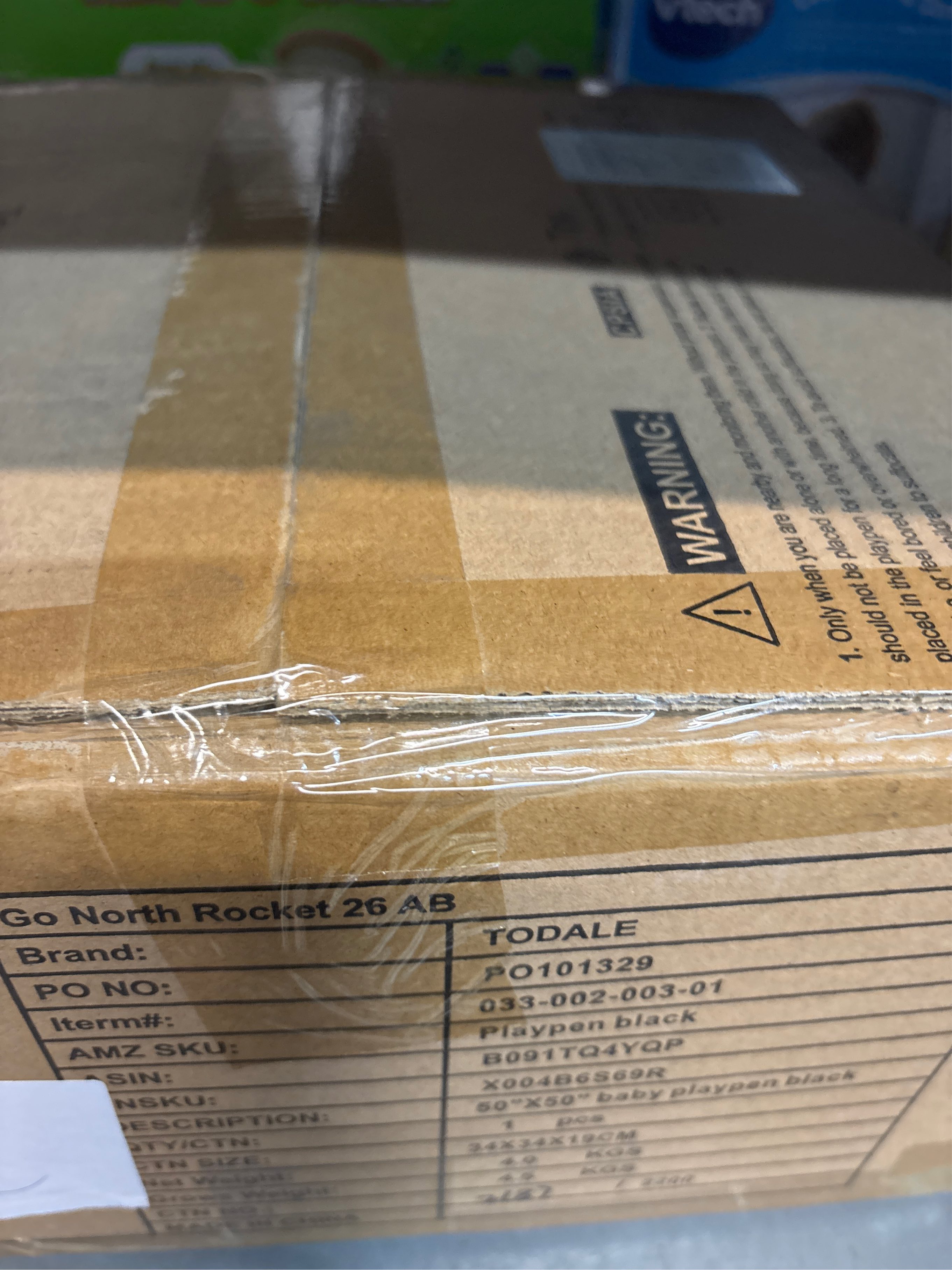 TODALE Baby Playpen for Toddler, Large Baby Playard, Indoor & Outdoor Kids Activity Center with Anti-Slip Base, Sturdy Safety Play Yard with Soft Breathable Mesh, Playpen for Babies(Black,50”×50”)