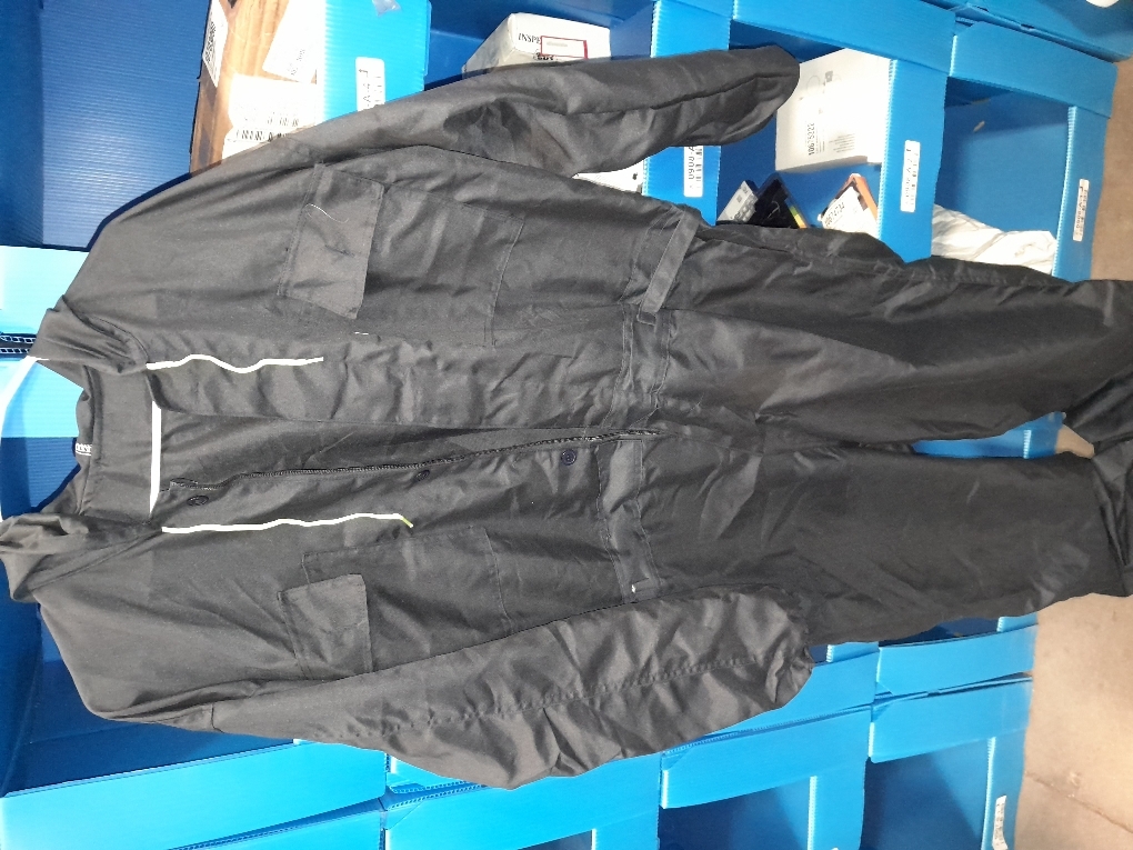 NY Threads Men’s Twill Coverall Relaxed Fit Long Sleeve Utility Work Wear Large