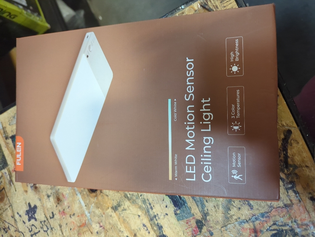 FULEN Rechargeable Motion Sensor Ceiling Light Upgraded,Closet Light with 12000mAh Battery, LED Shower Lights, Ceiling Lamp for Bathroom,Pantry,Garage,Remote Control