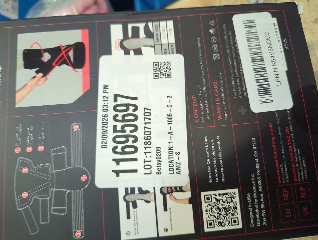 Welnove AFO Foot Drop Brace – Adjustable Lightweight Ankle Support Keeps Foot at 90° Dorsiflexion – Relieves Drop Foot, Achilles Tendonitis, Ankle Sprain