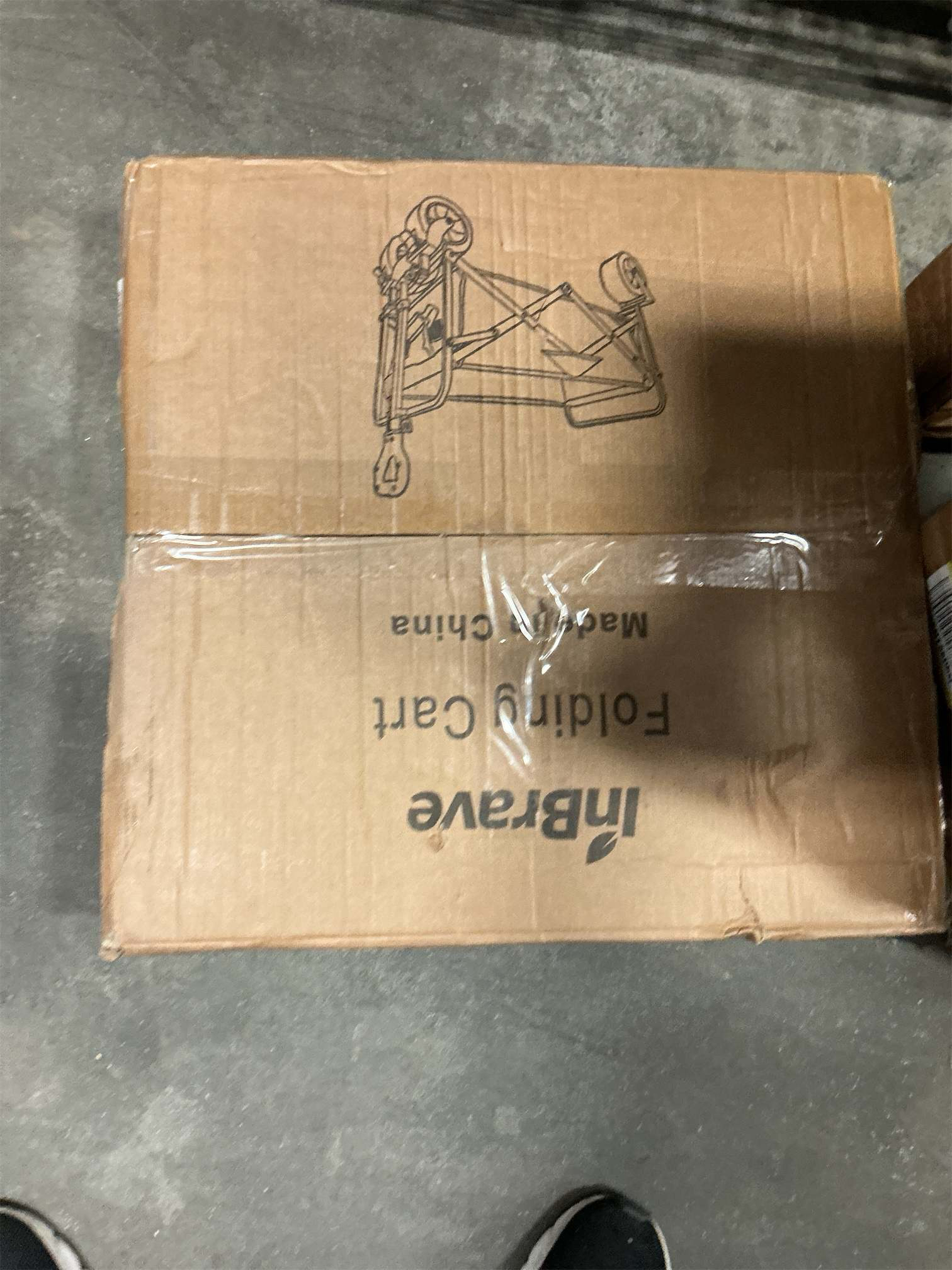 InBrave Collapsible Wagon Cart Foldable Beach Wagon with All-Terrain Wheels - 380 LBS Heavy Duty Grocery Cart for Shopping, Beach, Camping, Sports, Garden (Black)