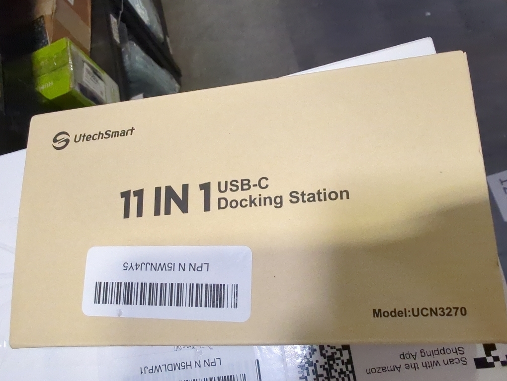 UtechSmart USB Docking Station, 11 IN 1 USB C Dock Triple Display, USB 3.0 Laptop Docking Station with Dual HDMI, VGA, PD, Ethernet, SD/TF, USB 3.0, Mic/Audio, Compatible for MacBook M1 Dell HP Lenovo