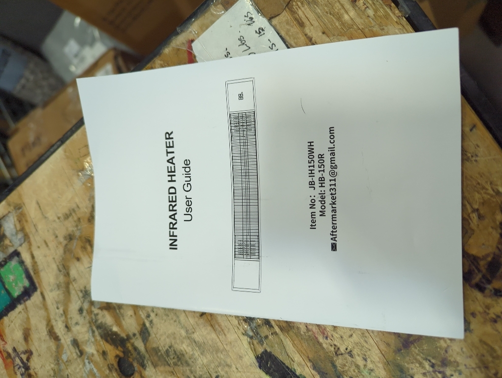 Wall-Mounted Electric Patio Heater, 34 1500W Infrared Heater With Motion Sensor, IPX5 Waterproof, 9 Heat Level & 9H Timer, Indoor & Outdoor Heaters for Patio, Backyard, Garage, and Decks