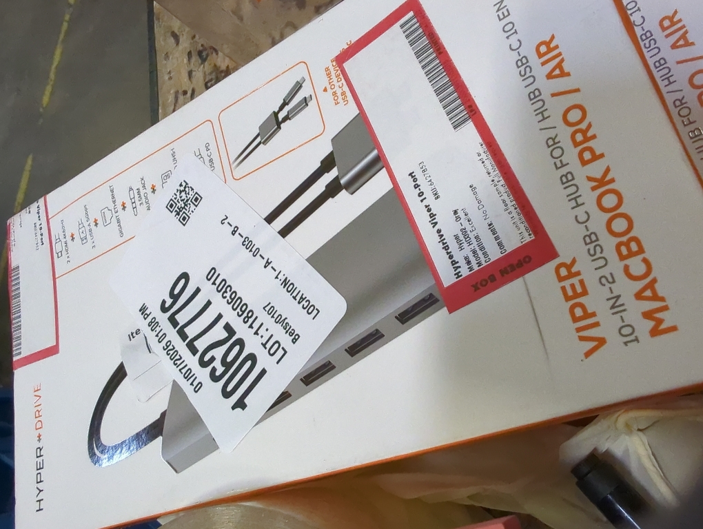 HyperDrive 10-in-2 USB C Dock, Dual Monitor HDMI 4K@60Hz, 60W USBC Power Delivery, Gigabit Ethernet, USB-C Hub Adapter for MacBook Pro with M1 Pro/Max 2021, MacBook Pro 2016-2019, MacBook Air (Gray)