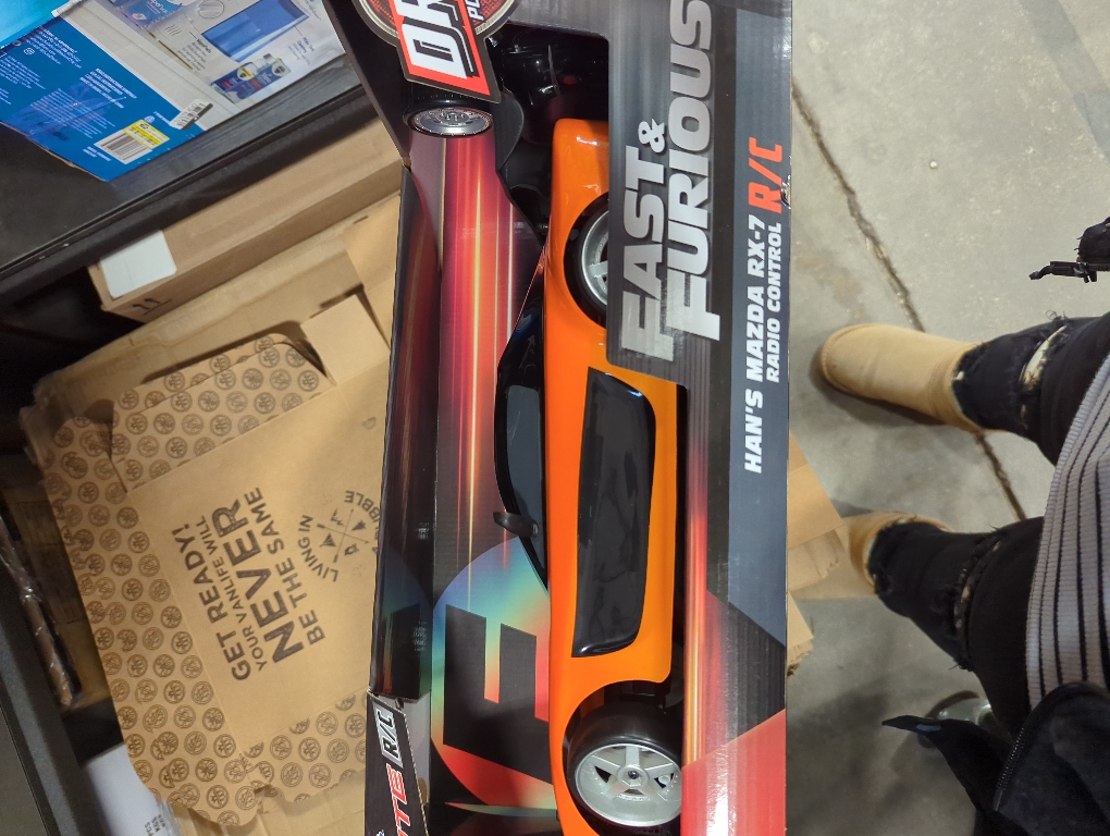 Jada Toys Fast & Furious Elite Drift RC 1993 Mazda RX-7 Remote Control Vehicle 1:10 Scale Orange