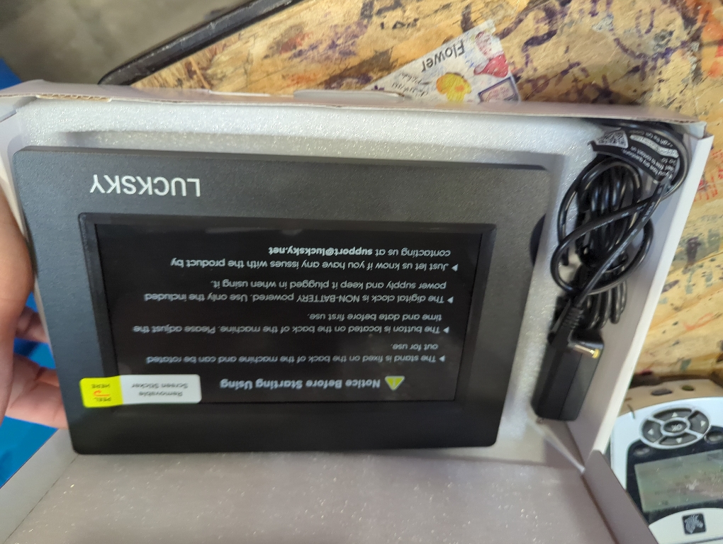 American Lifetime Large Digital Clock for Seniors, Black, 8 inch, with Day & Date, Customizable Alarms, Auto-Dimming, Multi-Language Support, Battery Backup, Easy Setup, and Gift Option