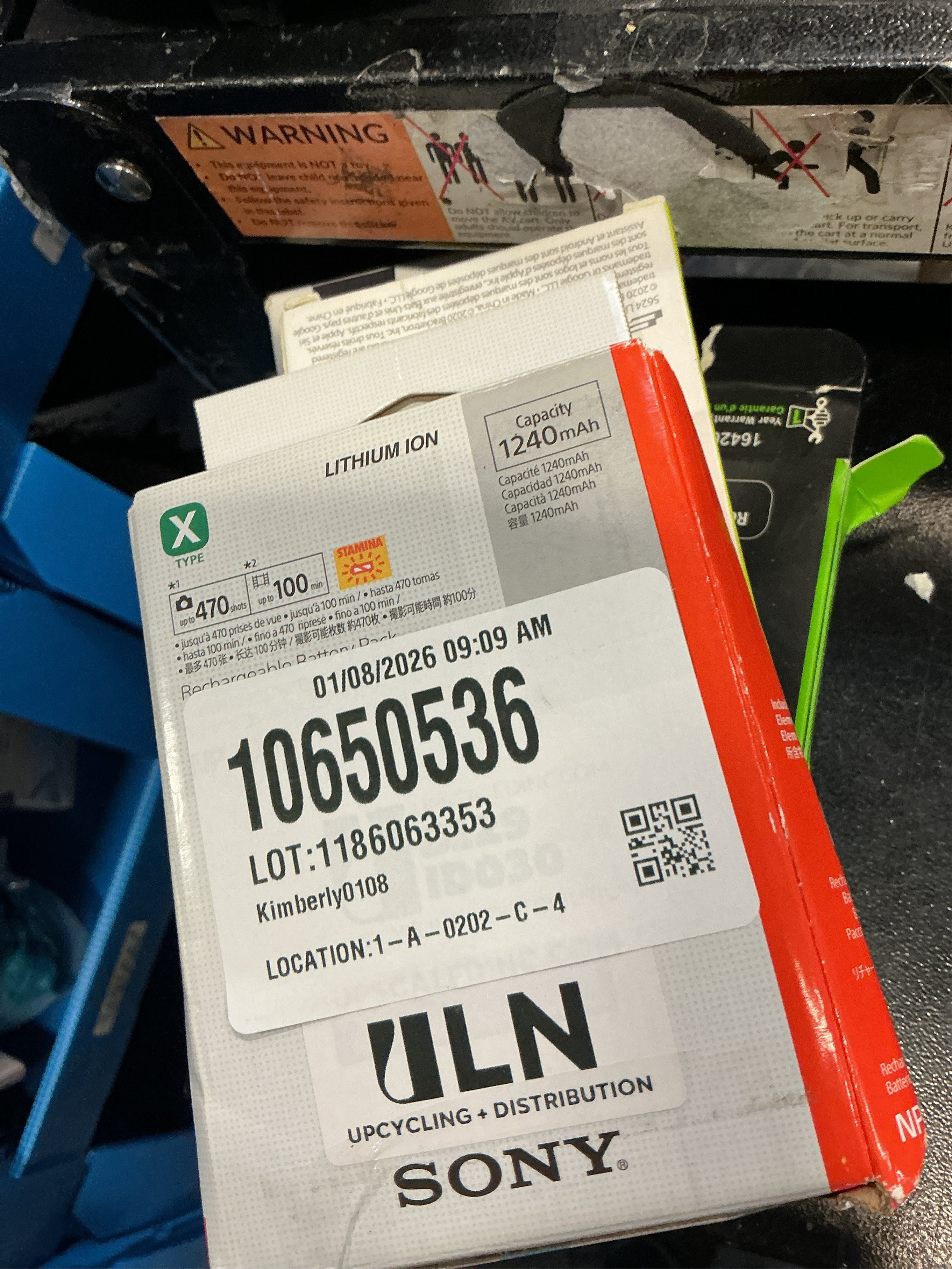 Sony - NP-BX1 Rechargeable Lithium-Ion Battery