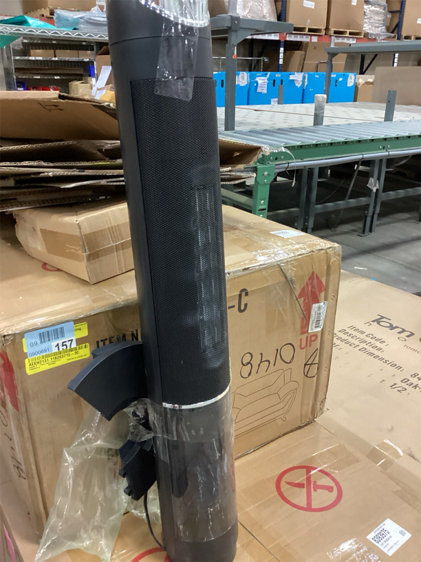 Space Heaters for Large Room, 38IN Electric Heater with Thermostat, 1500W Portable Space Heater with 80°Oscillation, 24H Timer Bedroom Heater, Remote Control, Tip-over & Overheat Protection Indoor Use