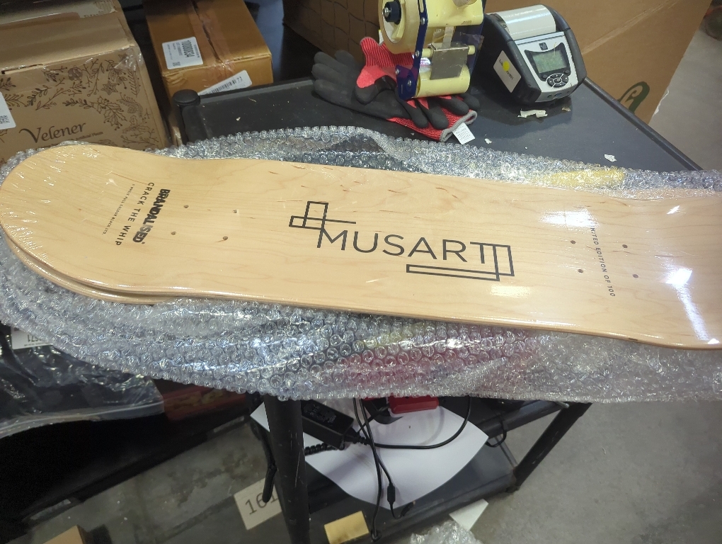 Set of 2 Musart brandalised crack the whip limited edition of 100