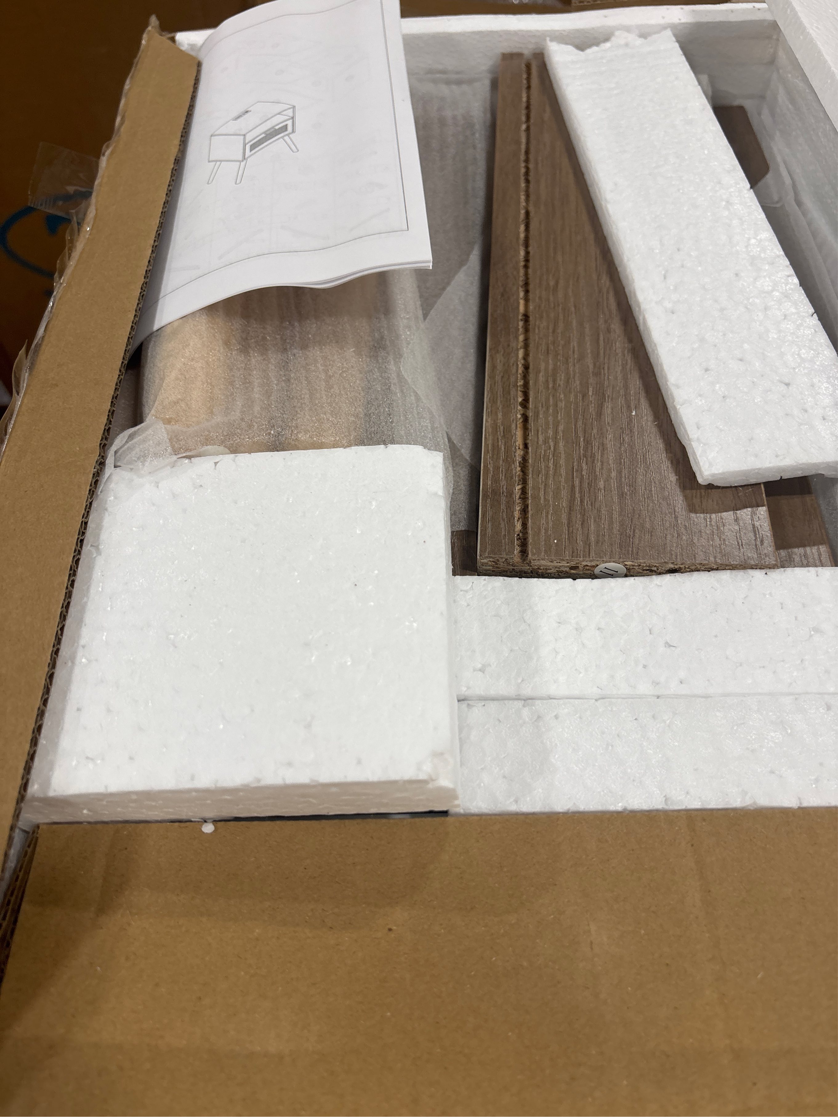 Nightstand with Charging Station, Rattan Side Table Small Wood End Table for Living Room, Bedroom, Mid Century Modern Nightstand, Easy Assembly (Natural) - set of 2