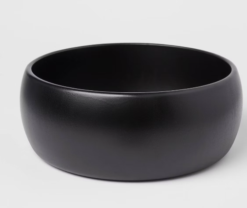 189oz Acacia Modern Serving Bowl Black - Threshold™