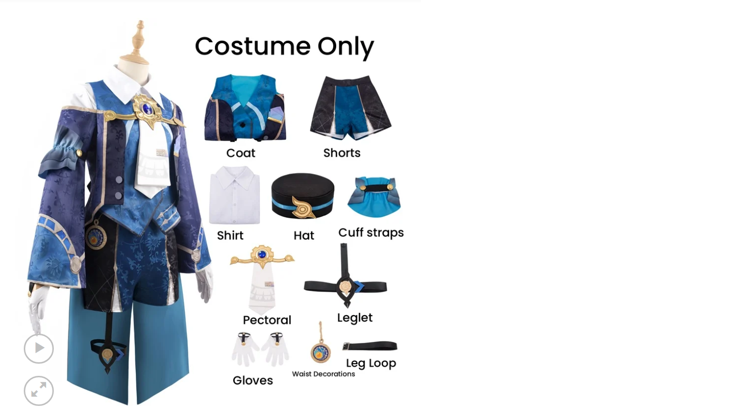 Honkai Star Rail: Mikhail Char Legwork (Misha) | The Reverie Hotel Bellboy Cosplay Costume Set