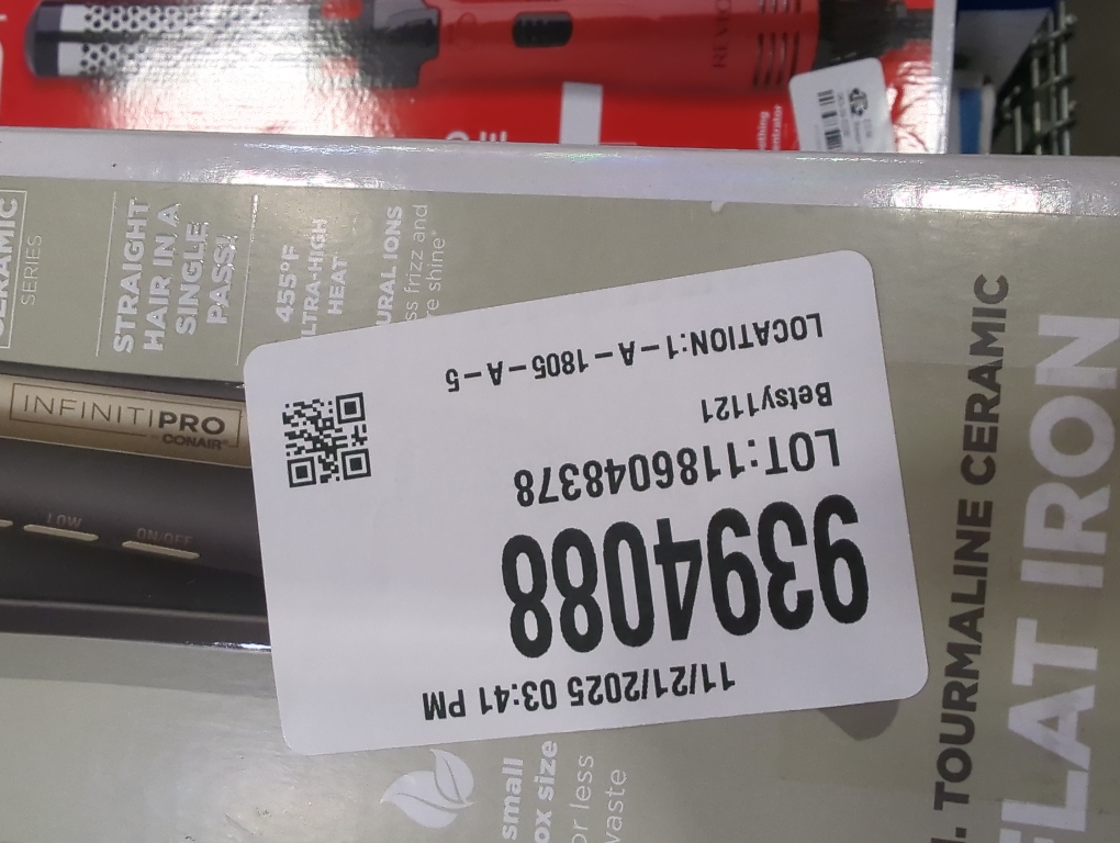 Conair InfinitiPRO 1-in. Tourmaline Ceramic Flat Iron