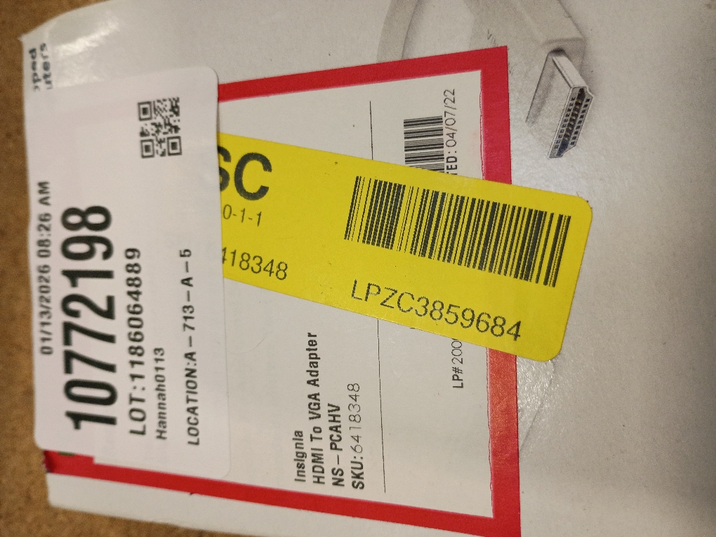 Insignia - HDMI to VGA Adapter - Model: NS-PCAHV -